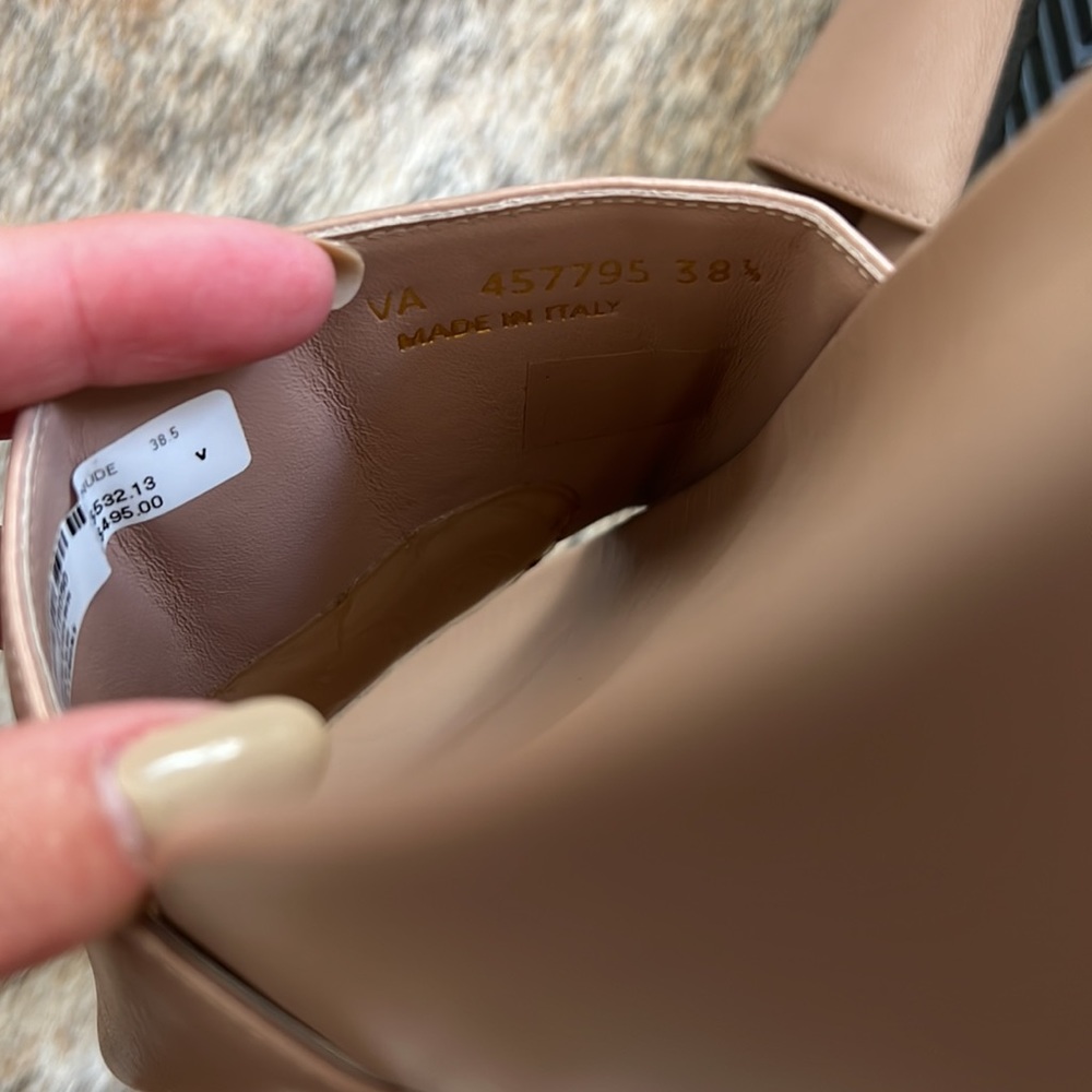 SOLD Saint Laurent Joan Leather Slides - Picture 8 of 9